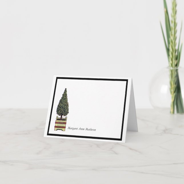 Elegante árbol topiario Personalizado floral blanc (Anverso)