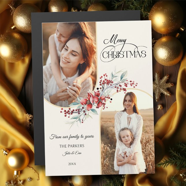 Elegante Arco de oro floral navideño 2-Foto (Subido por el creador)