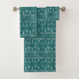 Elegante Art Deco Teal Plateado