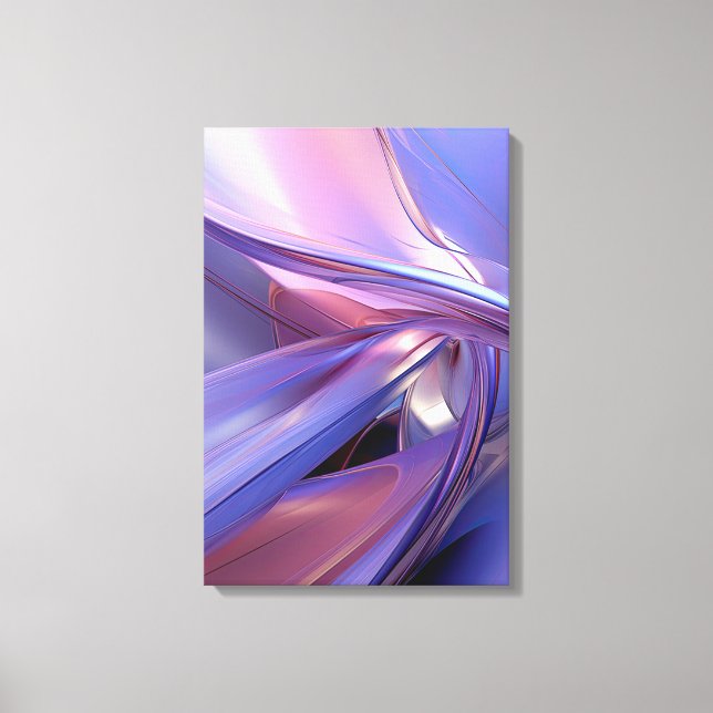 Elegante arte contemporáneo púrpura abstracto (Anverso)