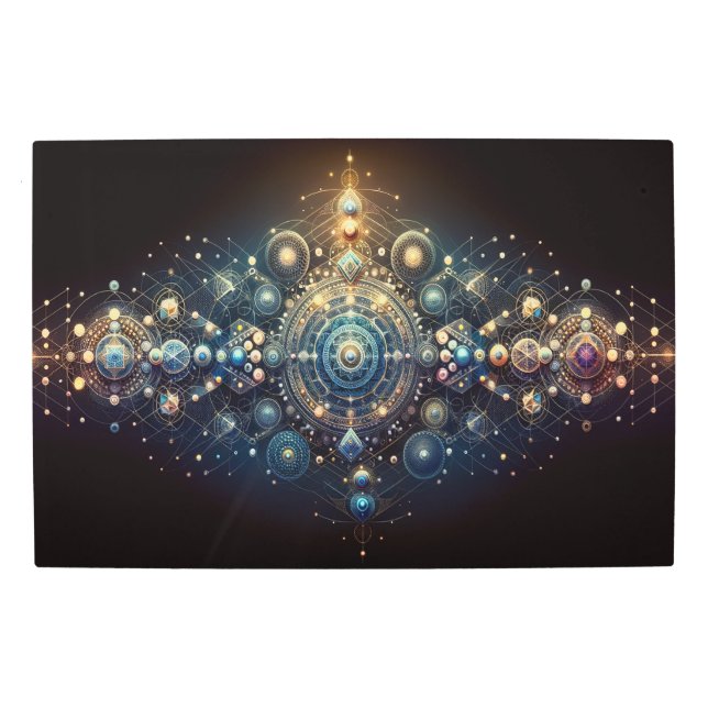 Elegante arte de geometría sagrada (Anverso)