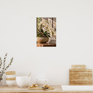 Elegante Arte de Pared de Florero con Flor de Cere
