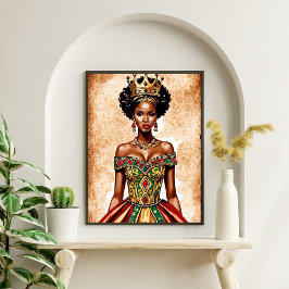 Elegante arte de pared de la reina negra - Empoder