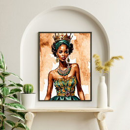 Elegante arte de pared de la reina negra - Empoder