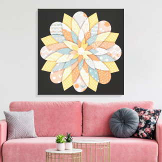 Elegante Arte de Pared Mandala | Boho Geométrico S