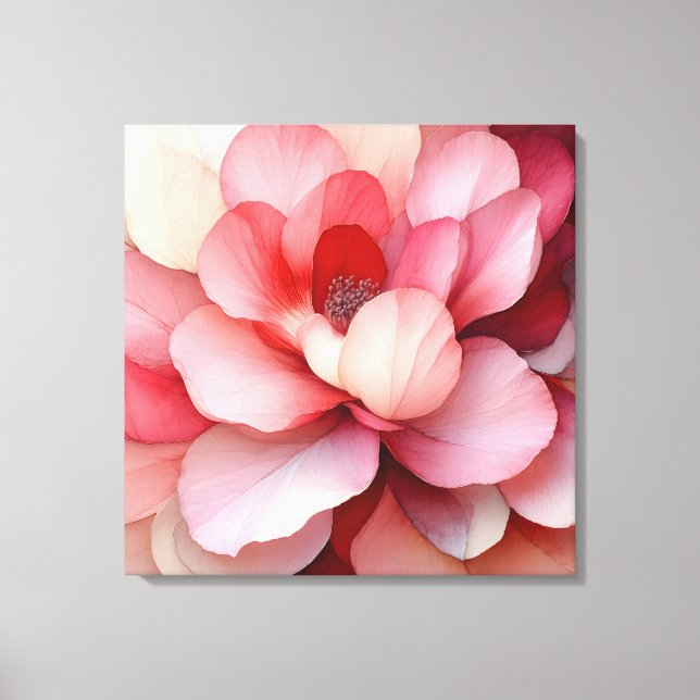 Elegante arte floral texturado (Anverso)