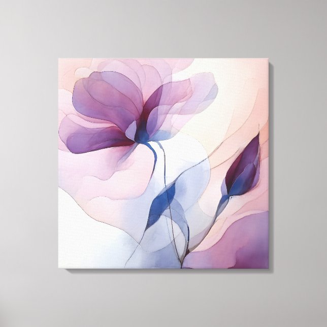 Elegante arte floral texturado (Anverso)