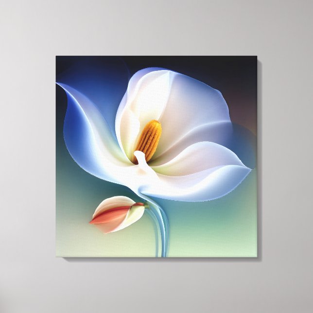 Elegante arte floral texturado (Anverso)