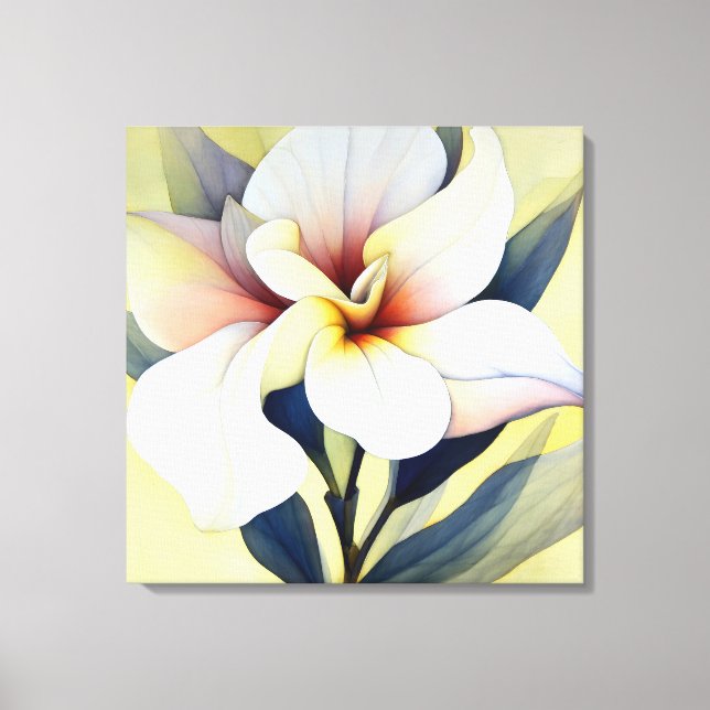 Elegante arte floral texturado (Anverso)