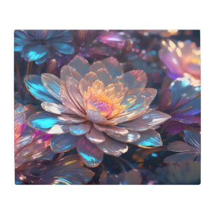 Elegante arte mural Metalizado