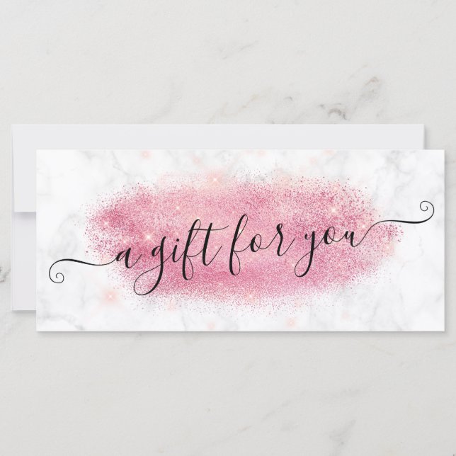 Elegante artista de maquillaje de mármol rosa purp (Anverso)