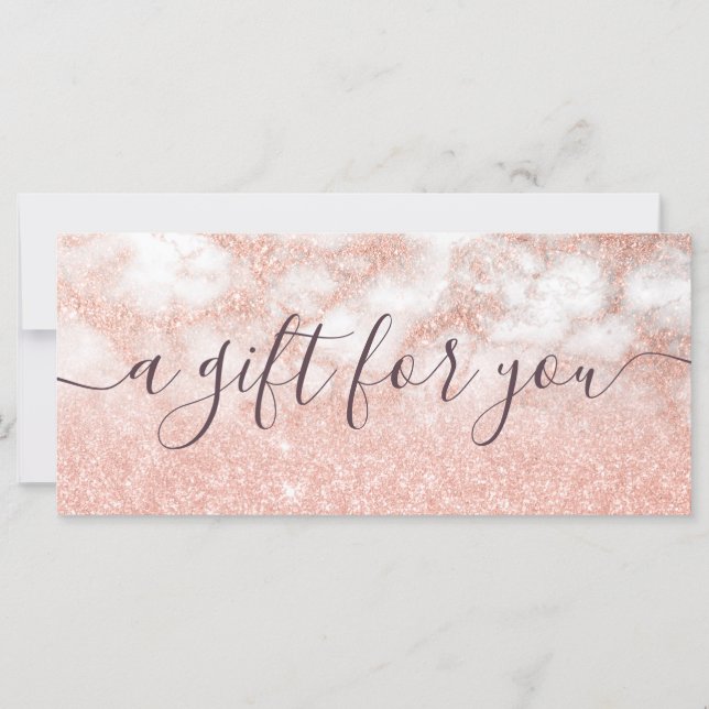 Elegante artista de maquillaje purpurina de cobre  (Anverso)