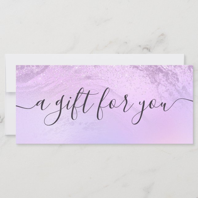 Elegante artista de maquillaje violeta de mármol p (Anverso)