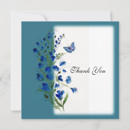 Elegante azul con flores