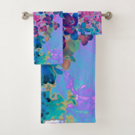 Elegante azul oscuro e hidrangea recta magenta