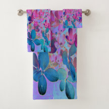 Elegante azul oscuro e hidrangea recta magenta