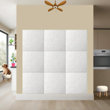 Elegante azulejos cerámicos blancos y dorados