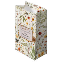 Elegante Baby Shower Floral Gracias Bolsa