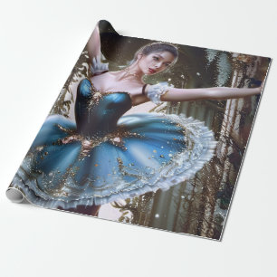 Elegante Ballerina Diseño Papel de regalo de cumpl