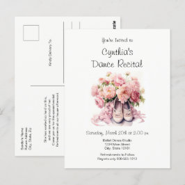 Elegante ballet Dance Invitación Recital