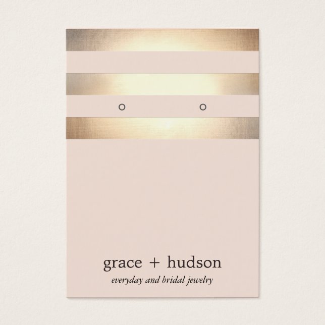 Elegante Banda dorada Pantalla de anclaje rosa mod (Frente)