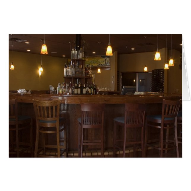 Elegante Bar Blank Card (Anverso (Horizontal))