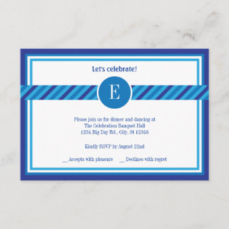 Elegante Bar Geométrico Tarjeta de Recepción Mitzv