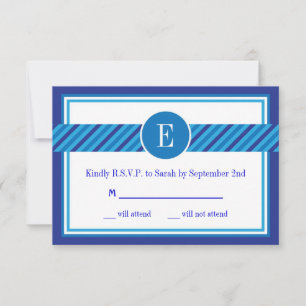 Elegante barra geométrica Tarjeta RSVP Mitzvah