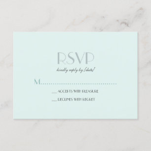 Elegante Basic Seam Foam Green RSVP