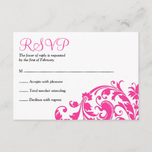 Elegante Bat Mitzvah RSVP