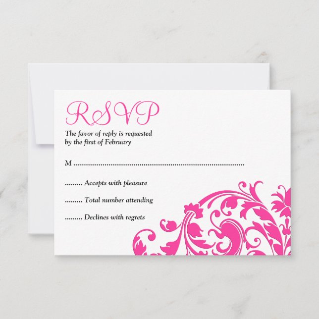 Elegante Bat Mitzvah RSVP (Anverso)