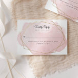Elegante Bat Mitzvah Tarjeta de respuesta a color<br><div class="desc">Este diseño moderno presenta un diseño acuático enmarcado en oro y texto personalizado. Utilice el formulario de plantilla para agregar el texto. Los menús de edición avanzados,  a los que se accede seleccionando la Herramienta de diseño,  le permitirán cambiar las fuentes,  los colores y el diseño.</div>