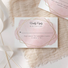 Elegante Bat Mitzvah Tarjeta de respuesta a color 