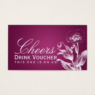 Elegante bebebedor de voucher panadería rosa