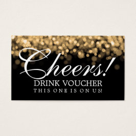 Elegante Bebida Luces de Oro de Voucher
