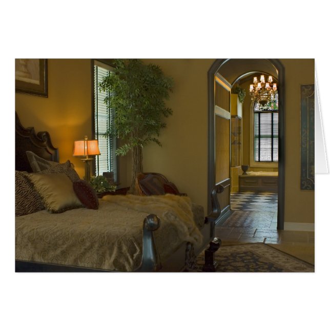 Elegante Bedroom Blank Card (Anverso (Horizontal))