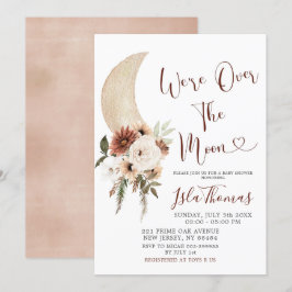Elegante beige sobre la invitación de Baby Shower 