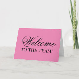 Elegante Bienvenida A La Tarjeta De Saludo Del Equ