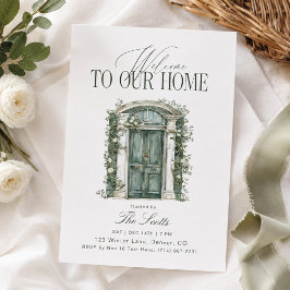 Elegante Bienvenida a Nuestra Casa Invitación de C