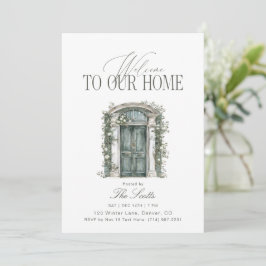 Elegante Bienvenida a Nuestra Casa Invitación de C