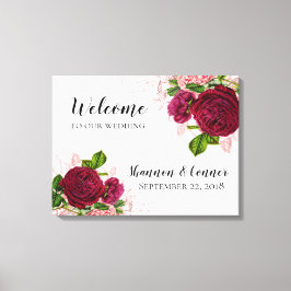 Elegante bienvenida a nuestro lienzo Boda