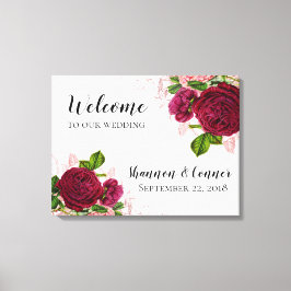 Elegante bienvenida a nuestro lienzo Boda