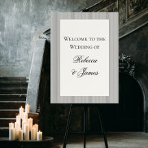 Elegante Bienvenida Clásica Formal de Boda