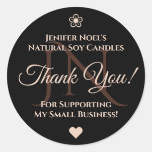 Elegante Black and Pastel Pink Rosé Etiqueta de ag