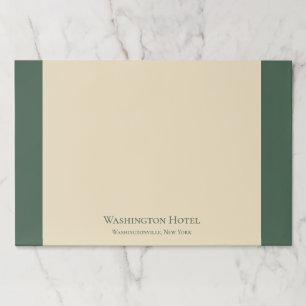 Elegante Bloc de notas de escritorio verde