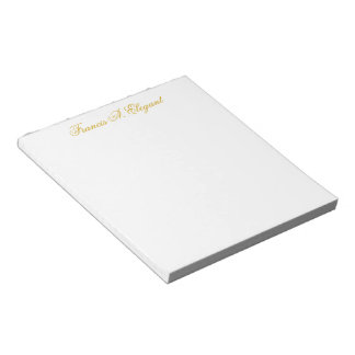 Elegante Bloc de notas Gold personalizado