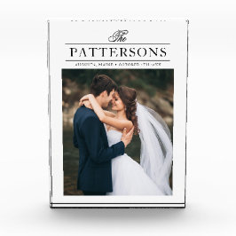 Elegante bloque de fotos Boda personalizado