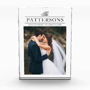 Elegante bloque de fotos Boda personalizado