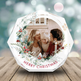 Elegante Bloque de Fotos de Navidad de Feliz Navid