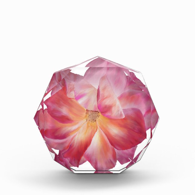 Elegante bloque de fotos de Rosa floral (Anverso)